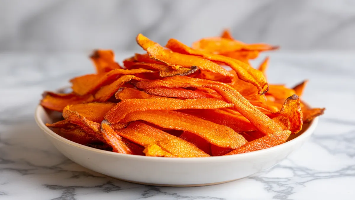 Crispy Baked Carrot Chips Recipe