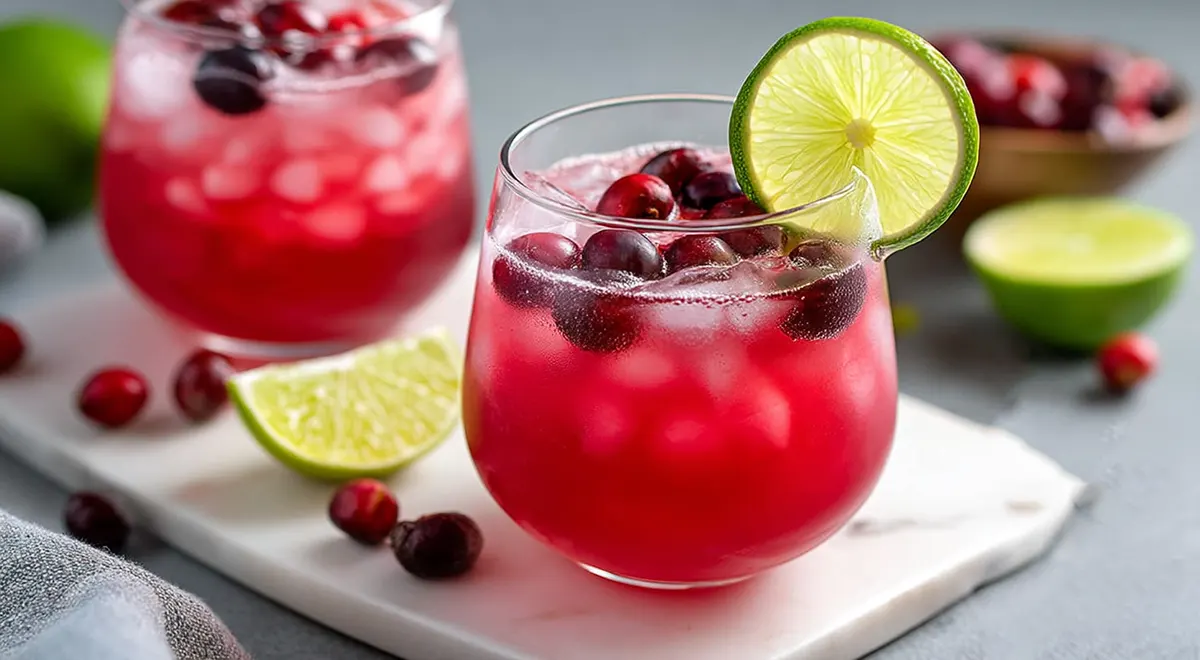 Festive Cranberry Lime Mocktail Recipe
