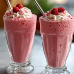 Homemade Raspberry Milkshake